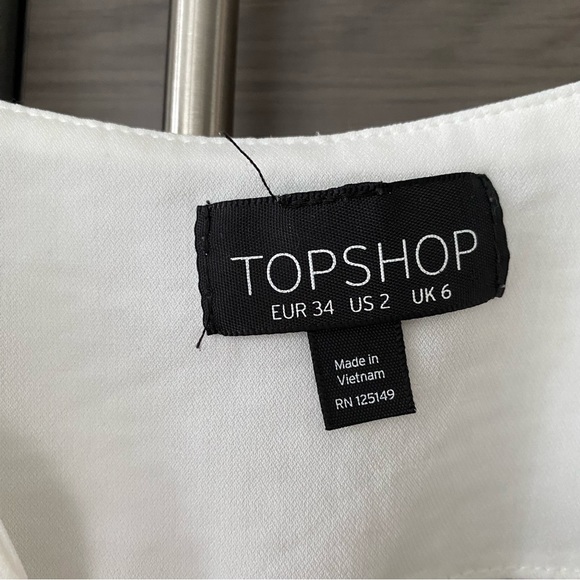 Topshop White Scallop Tank - Picture 3 of 5